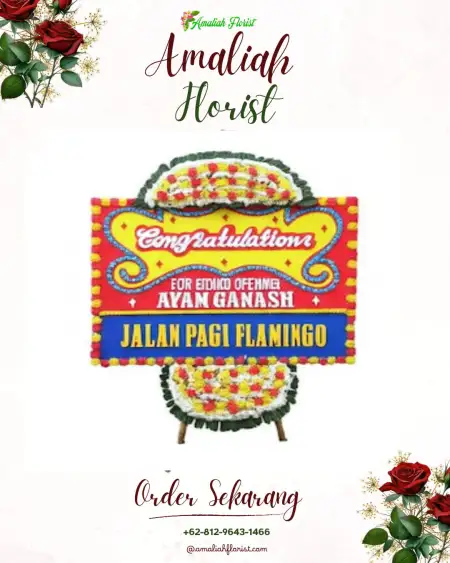 Sewa Papan Bunga Baru